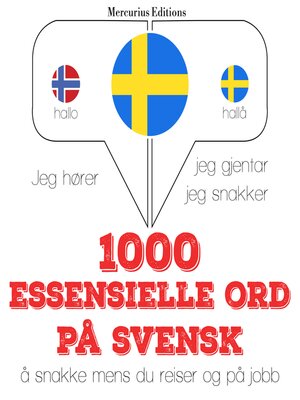 cover image of 1000 essensielle ord på svensk
